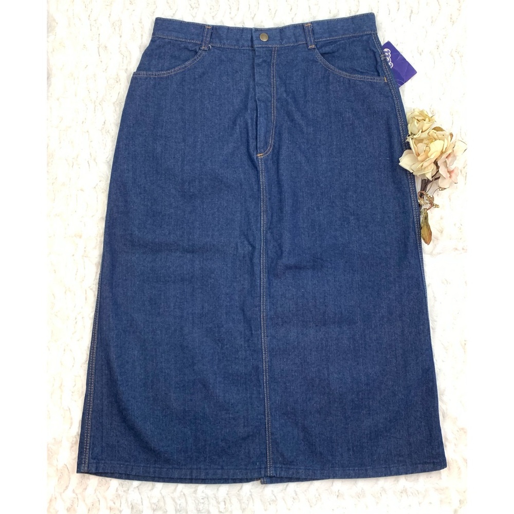 Vtg size 14 Montgomery Ward Denim Skirt NWT